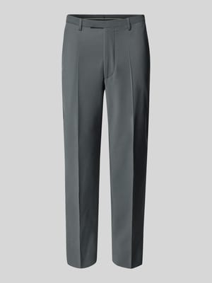 Regular fit pantalon met persplooien, model 'Monopoli' Shop The Look MANNEQUINE