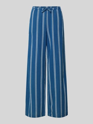 Wide Leg Pants mit elastischem Bund und Kordelzug Shop The Look MANNEQUINE