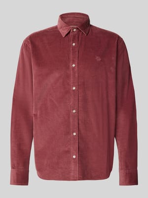 Regular Fit Freizeithemd mit Label-Stitching Shop The Look MANNEQUINE