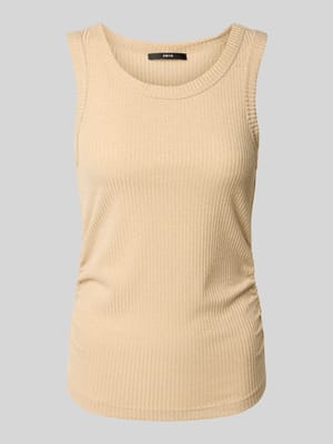 Tanktop van viscosemix met ronde hals Shop The Look MANNEQUINE