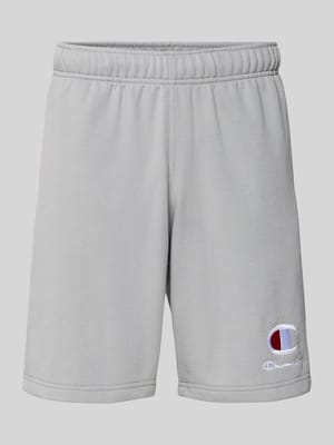 Sweatshorts mit Logo-Stitching und elastischem Bund Shop The Look MANNEQUINE