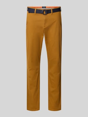 Slim fit chino met riem Shop The Look MANNEQUINE