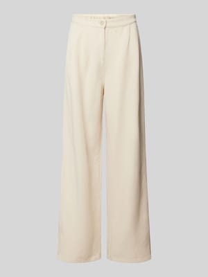 Wide Leg Bundfaltenhose mit Eingrifftaschen Modell 'AFAZ' Shop The Look MANNEQUINE