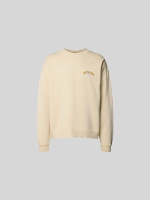 Sweatshirt mit gerippten Abschlüssen Shop The Look MANNEQUINE