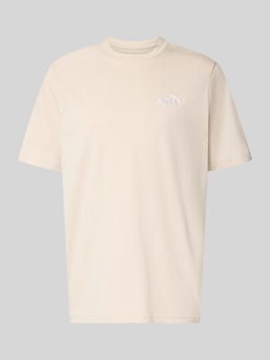 Regular Fit T-Shirt mit Logo-Stitching Shop The Look MANNEQUINE