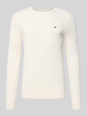 Regular fit gebreide pullover van zuiver katoen Shop The Look MANNEQUINE