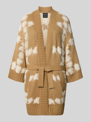 cardigan met strikceintuur en 3/4-mouw Shop The Look MANNEQUINE