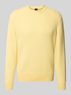 Regular fit gebreide pullover van katoenmix, model 'APOKKO' Shop The Look MANNEQUINE