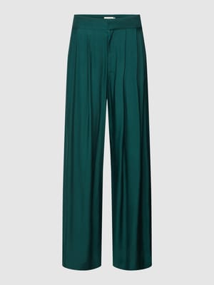 Spodnie w stylu Marleny Dietrich z zakładkami w pasie model ‘KRISSI’ Shop The Look MANNEQUINE