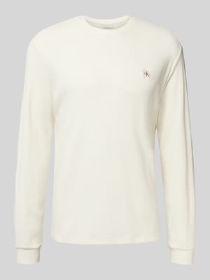 Longsleeve mit Label-Detail Shop The Look MANNEQUINE