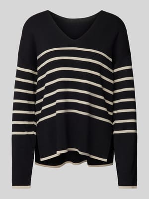 Gebreide pullover met V-hals Shop The Look MANNEQUINE