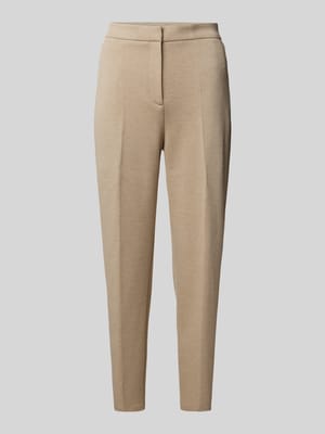 Slim fit stoffen broek met persplooien Shop The Look MANNEQUINE