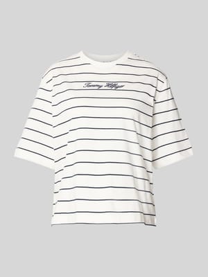 Regular Fit T-Shirt aus reiner Baumwolle Shop The Look MANNEQUINE