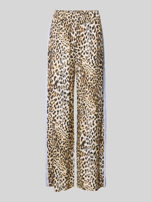 Straight Leg Stoffhose mit Gallonstreifen Shop The Look MANNEQUINE