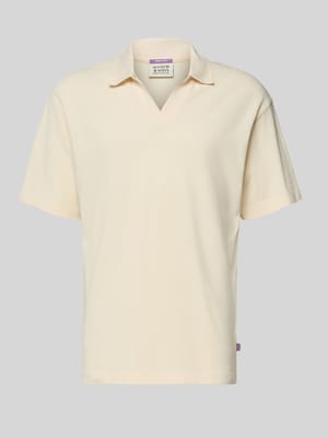 Relaxed Fit Poloshirt in Pique-Optik Shop The Look MANNEQUINE