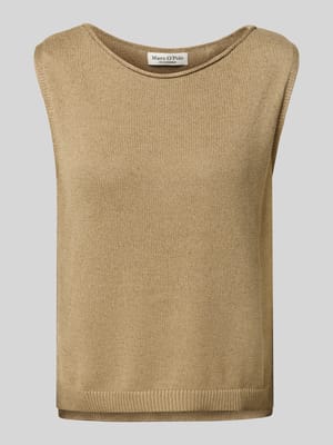 Regular Fit Strickpullunder aus Baumwoll-Leinen-Mix Shop The Look MANNEQUINE