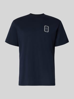 męski t-shirt o kroju regular fit z czystej bawełny model 'CN Tenniscourt Backprint' Shop The Look MANNEQUINE
