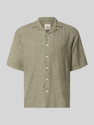 Regular Fit Leinenhemd mit Reverskragen Modell 'DYLAN' Shop The Look MANNEQUINE