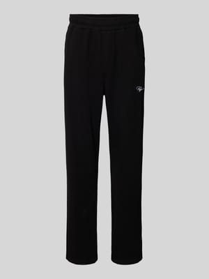 Loose Fit Sweathose mit Logo-Stitching Modell 'Signar' Shop The Look MANNEQUINE