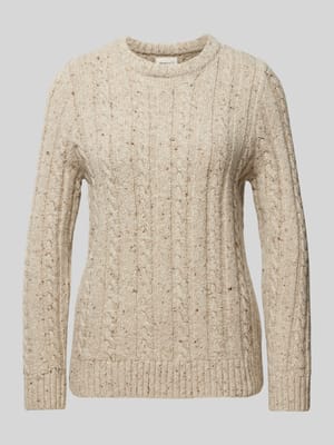 Wollen pullover met kabelpatroon Shop The Look MANNEQUINE