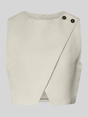 Cropped Bluse mit Knopfverschluss curated by Anna Schürrle Shop The Look MANNEQUINE