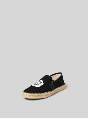 Espadrilles mit Label-Detail Shop The Look MANNEQUINE