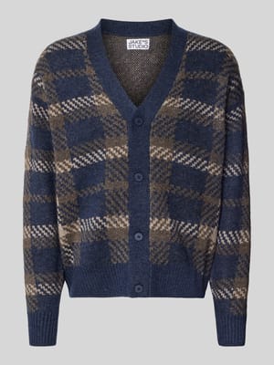Relaxed Fit Strickjacke mit Allover-Muster Modell 'MARIAN' Shop The Look MANNEQUINE