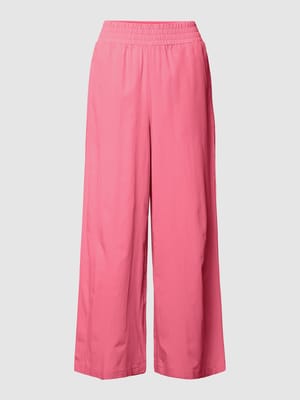 Broek met elastische band, model 'Vibi' Shop The Look MANNEQUINE