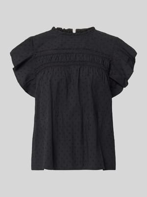 Regular Fit Blusentop aus reiner Baumwolle Modell 'TRINE' Shop The Look MANNEQUINE