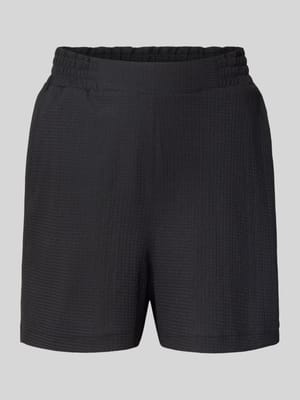 Korte relaxed fit broek met structuurmotief Shop The Look MANNEQUINE