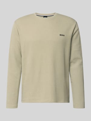 Regular Fit Langarmshirt aus Baumwoll-Mix Modell 'WAFFLE LS-SHIRT' Shop The Look MANNEQUINE