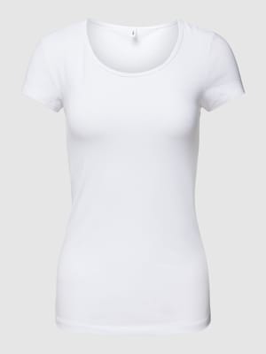 T-Shirt mit Rundhalsausschnitt Modell 'LIVE LOVE' Shop The Look MANNEQUINE