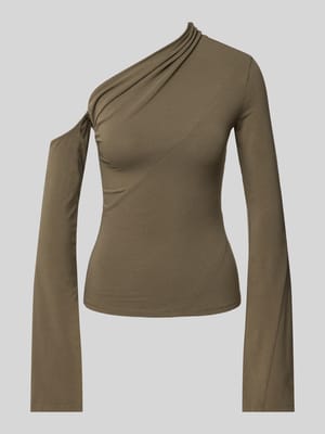 Longsleeve mit One-Shoulder-Träger Modell 'Ira' Shop The Look MANNEQUINE
