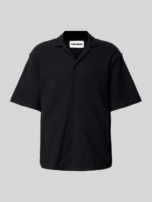 Relaxed fit vrijetijdsoverhemd met structuurmotief Shop The Look MANNEQUINE