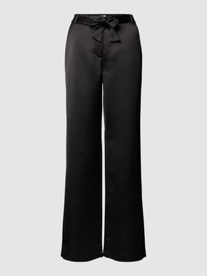 Stoffen broek met strikdetail Shop The Look MANNEQUINE