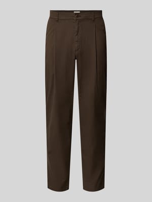 Chinosy o kroju comfort fit z wpuszczanymi kieszeniami model 'Tino' Shop The Look MANNEQUINE
