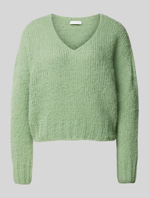 Strickpullover mit V-Ausschnitt Shop The Look MANNEQUINE