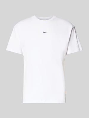 T-Shirt mit Label-Stitching Shop The Look MANNEQUINE