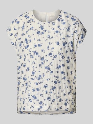 Regular Fit Blusentop mit Strukturmuster Modell 'Falisha' Shop The Look MANNEQUINE