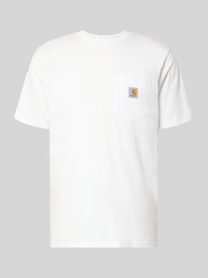 T-shirt w kroju regular fit z naszywką z logo Shop The Look MANNEQUINE