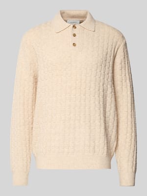 Regular Fit Strickpullover mit Woll-Anteil Modell 'Gustav' Shop The Look MANNEQUINE