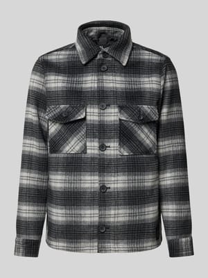 Kurtka koszulowa o kroju regular fit z kołnierzykiem typu kent Shop The Look MANNEQUINE