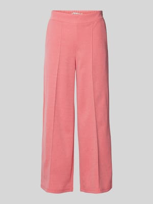 Spodnie materiałowe z szeroką, skróconą nogawką model ‘KATE’ Shop The Look MANNEQUINE
