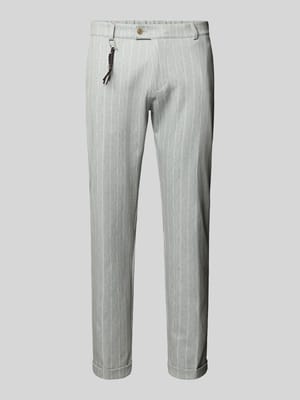 Tapered Fit Stoffhose mit Applikation Modell 'Clow' Shop The Look MANNEQUINE
