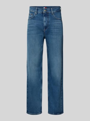 Straight leg jeans van een mix van katoen en elastaan, model 'OTIS' Shop The Look MANNEQUINE