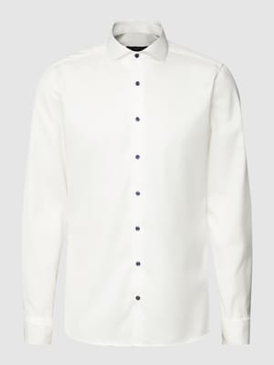 Slim Fit Business-Hemd aus Baumwolle Shop The Look MANNEQUINE