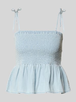 Blusentop mit Smok-Details Modell 'OREGON' Shop The Look MANNEQUINE