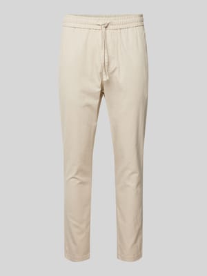 Tapered fit broek met stretch, model 'LINUS' Shop The Look MANNEQUINE