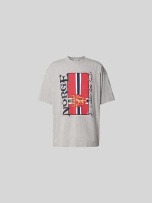 T-Shirt mit Rundhalsausschnitt Shop The Look MANNEQUINE