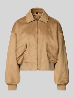 Regular Fit Bomberjacke mit Umlegekragen Shop The Look MANNEQUINE